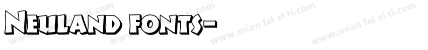 Neuland fonts字体转换